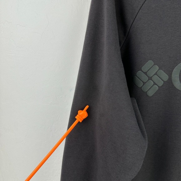 Columbia Sweatshirt Mens Medium Gray Knit Long Sleeve Pullover Crew Neck Stretch - Picture 5 of 9